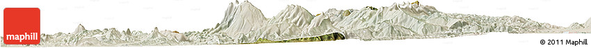Satellite Horizon Map of Gramsh, lighten