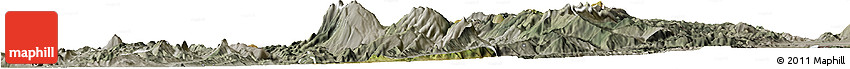 Satellite Horizon Map of Gramsh, semi-desaturated