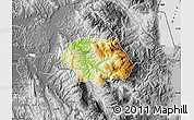 Physical Map of Gramsh, desaturated