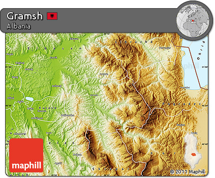 Physical Map of Gramsh