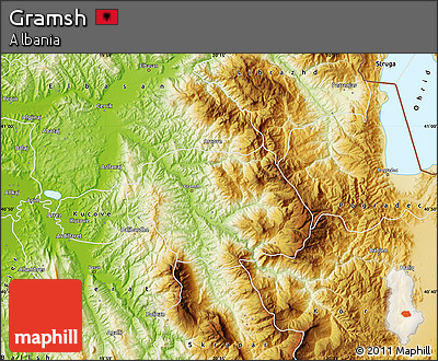 Physical Map of Gramsh
