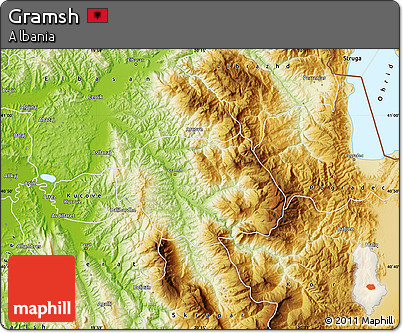 Physical Map of Gramsh