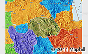 Satellite Map of Gramsh, political outside