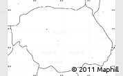 Blank Simple Map of Gramsh, no labels