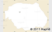 Classic Style Simple Map of Gramsh, single color outside