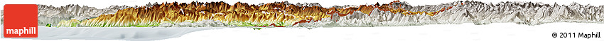 Physical Horizon Map of Albania, lighten, semi-desaturated