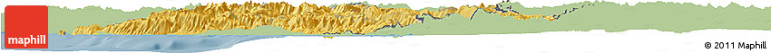 Savanna Style Horizon Map of Albania, single color outside