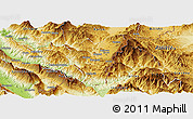 Physical Panoramic Map of Kolonjë