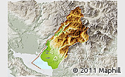 Physical 3D Map of Koplik, lighten, semi-desaturated