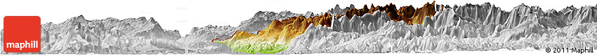 Physical Horizon Map of Koplik, lighten, desaturated