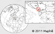 Blank Location Map of Koplik, within the entire country