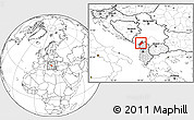 Blank Location Map of Koplik, highlighted country