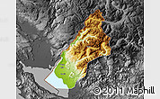 Physical Map of Koplik, darken, desaturated