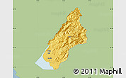 Savanna Style Map of Koplik, single color outside