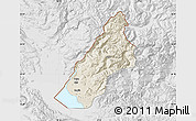 Shaded Relief Map of Koplik, lighten, desaturated