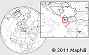 Blank Location Map of Krujë