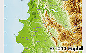 Physical Map of Krujë