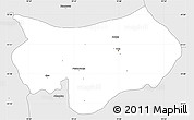 Silver Style Simple Map of Krujë