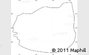 Blank Simple Map of Kuçovë, cropped outside, no labels