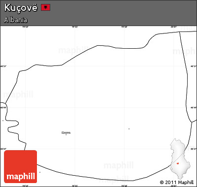 Blank Simple Map of Kuçovë