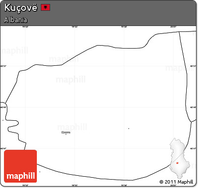 Blank Simple Map of Kuçovë