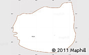 Classic Style Simple Map of Kuçovë, cropped outside