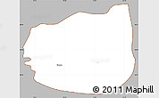 Gray Simple Map of Kuçovë, cropped outside