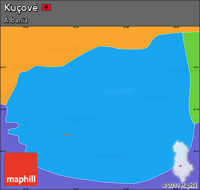 Political Simple Map of Kuçovë