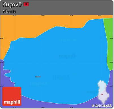 Political Simple Map of Kuçovë