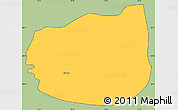 Savanna Style Simple Map of Kuçovë, cropped outside