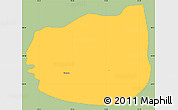 Savanna Style Simple Map of Kuçovë, single color outside