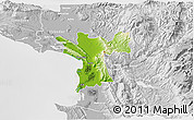 Physical 3D Map of Lezhë, lighten, desaturated