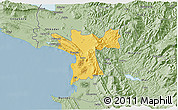 Savanna Style 3D Map of Lezhë