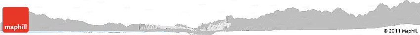 Gray Horizon Map of Lezhë, single color outside