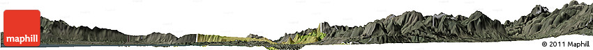 Satellite Horizon Map of Lezhë, darken, semi-desaturated