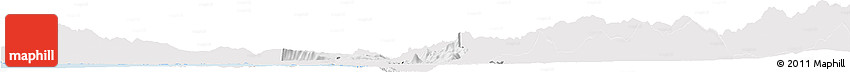 Silver Style Horizon Map of Lezhë, single color outside
