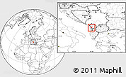 Blank Location Map of Lezhë