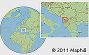 Savanna Style Location Map of Lezhë