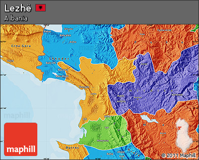 Political Map of Lezhë