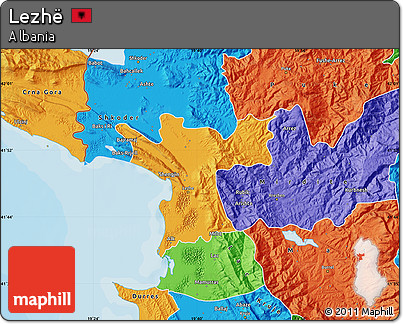 Political Map of Lezhë