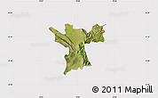 Satellite Map of Lezhë, cropped outside