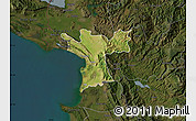 Satellite Map of Lezhë, darken