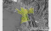 Satellite Map of Lezhë, desaturated