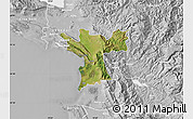 Satellite Map of Lezhë, lighten, desaturated