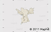 Shaded Relief Map of Lezhë, cropped outside