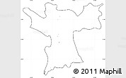 Blank Simple Map of Lezhë, cropped outside, no labels