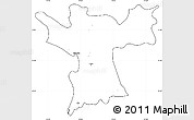 Blank Simple Map of Lezhë, cropped outside