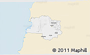 Classic Style 3D Map of Lushnjë, single color outside