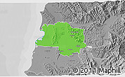 Political 3D Map of Lushnjë, desaturated