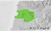 Political 3D Map of Lushnjë, lighten, desaturated